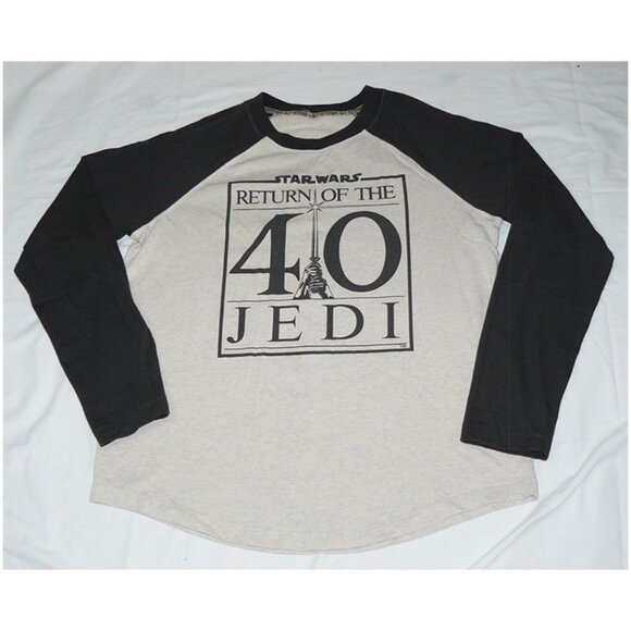 Star Wars Return Of The Jedi 40Th Anniversary T Shirt M? Raglan Long Sleeve - Picture 1 of 1